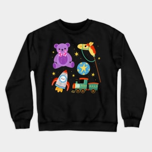 Christmas toys hand drawn Crewneck Sweatshirt